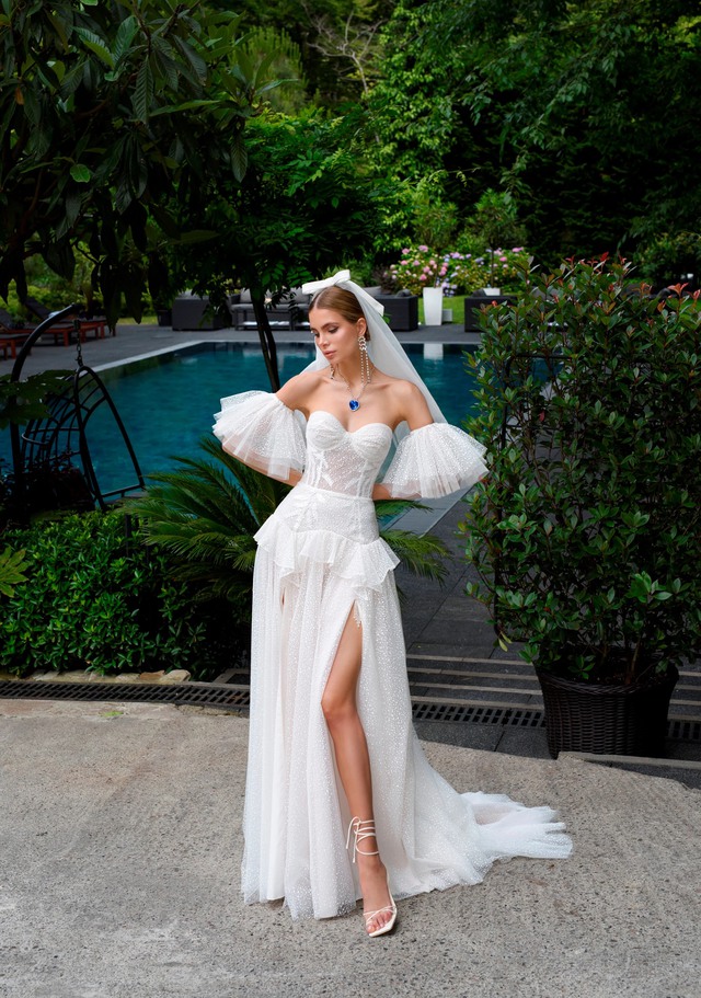 Đầm dạ hội cô dâu màu trắng đơn giản sang trọng <3 - kèm hình thật 100% |  Shopee Việt Nam