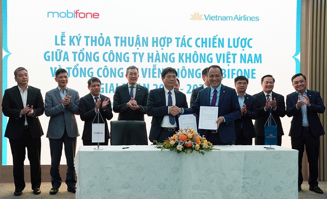 Tổng công ty hàng không Việt Nam - Vietnam Airlines ký kết hợp tác chiến lược giai đoạn 2023-2028 với Tổng công ty Viễn thông MobiFone