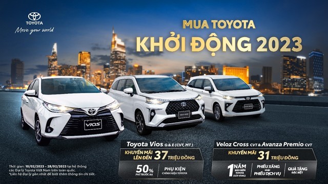 Chào năm 2023 với khuyến mãi cho 3 dòng xe chiến lược của Toyota - Ảnh 1.