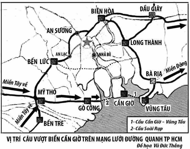 Cầu vượt biển Cần Giờ - Quy mô bao nhiêu là đủ? - Ảnh 1.