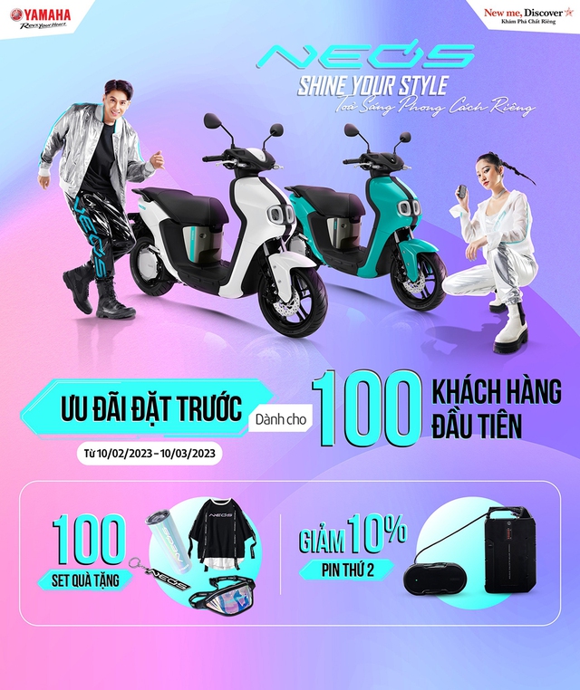 Ưu đãi dành cho 100 khách hàng đầu tiên đặt hàng Yamaha Neo’s - Ảnh 1.