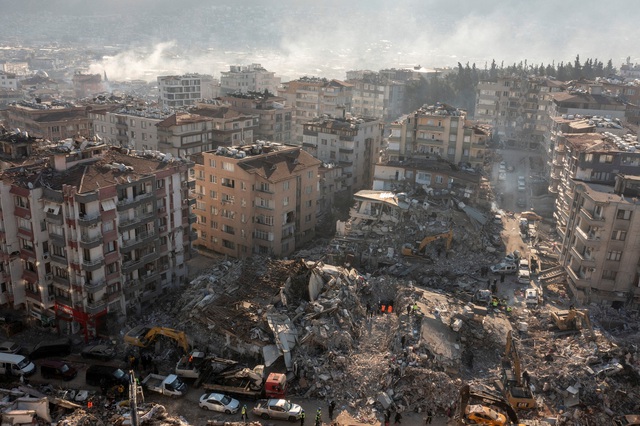 Những tòa nhà bị đổ sập sau động đất tại tỉnh Hatay, Thổ Nhĩ Kỳ