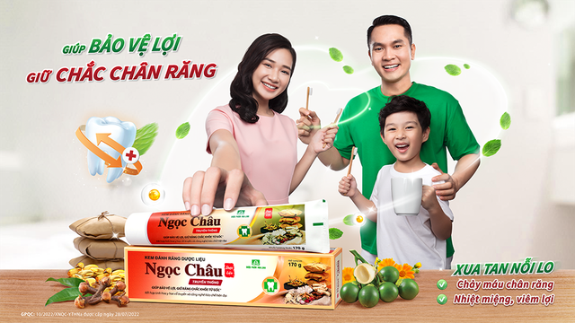 Kem đánh răng dược liệu Ngọc Châu là lựa chọn của các gia đình Việt