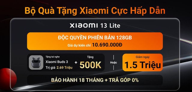 Sở hữu Xiaomi 13 Lite với giá chỉ 10,69 triệu đồng tại FPT Shop - Ảnh 2.