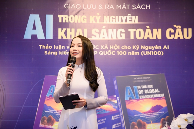 Michelle Nguyễn, tác giả 9X gây bất ngờ với  ‘AI trong kỷ nguyên khai sáng toàn - Ảnh 1.