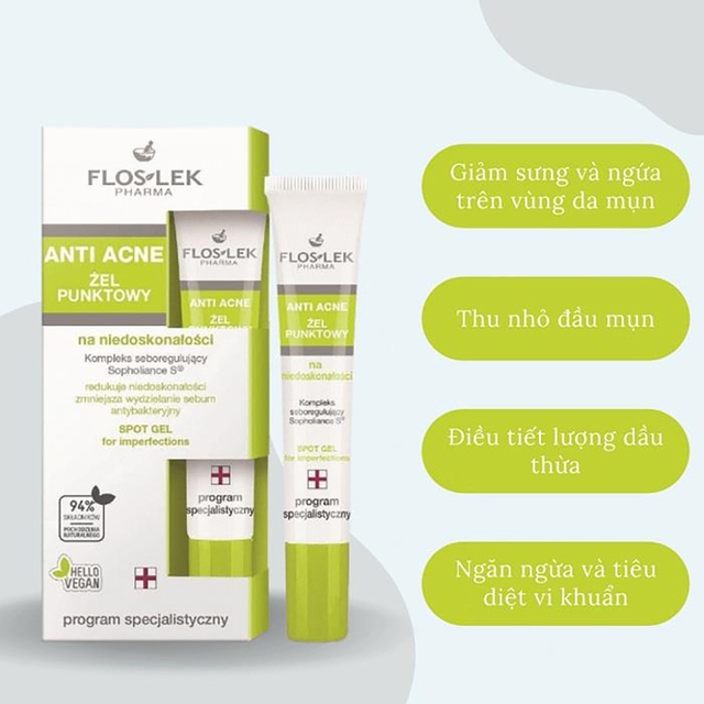 Gel chấm mụn Anti Acne Spot Gel For Imperfections