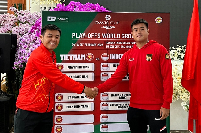 Lý Hoàng Nam, Phạm Minh Tuấn ra quân ở play-off Davis Cup nhóm II - Ảnh 2.