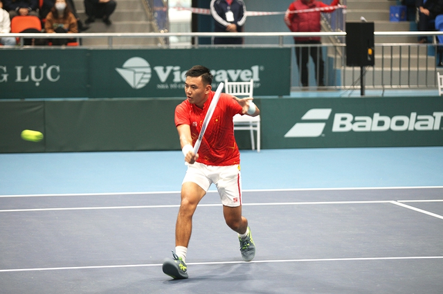 Đội tuyển quần vợt Việt Nam thất thủ trước Indonesia ở play-off Davis Cup nhóm II - Ảnh 1.