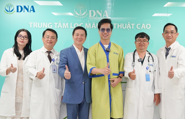 Phòng nguy cơ đột quỵ, Ngọc Sơn đi lọc máu tại Bệnh viện DNA  - Ảnh 4.