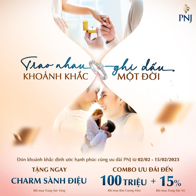 PNJ đã trở thành biểu tượng của tình yêu đích thực mỗi khi cặp đôi mua nhẫn cầu hôn