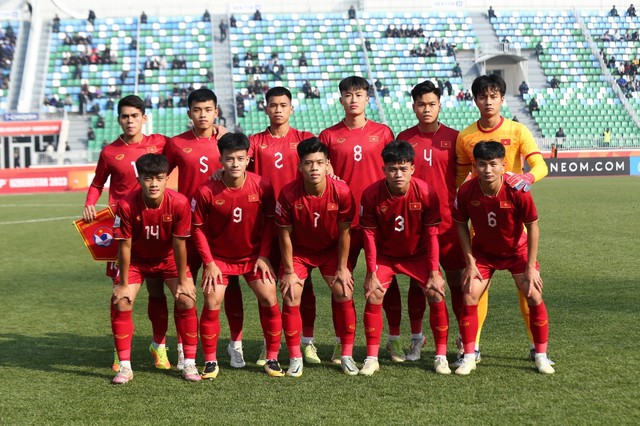 Đội hình xuất phát U.20 Việt Nam
