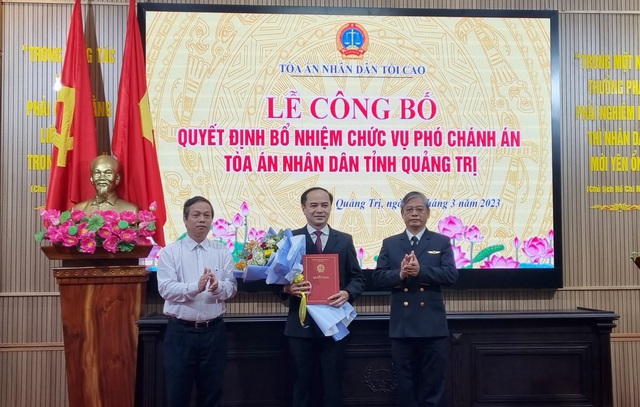 Quảng Trị có tân Phó chánh án Tòa án nhân dân tỉnh - Ảnh 1.