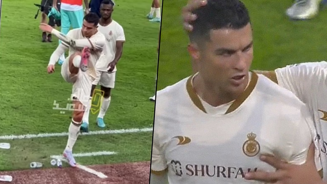 Ronaldo lại bị ghi lại hành động không đẹp ngày Al-Nassr thua trận - Ảnh 1.