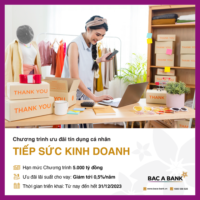 BAC A BANK giảm lãi suất vay, tiếp sức kinh doanh - Ảnh 1.