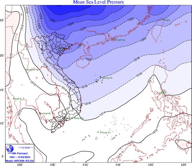 Tin tức thời tiết hôm nay 11.3.2023: Không khí lạnh tràn về miền Bắc - Ảnh 1.