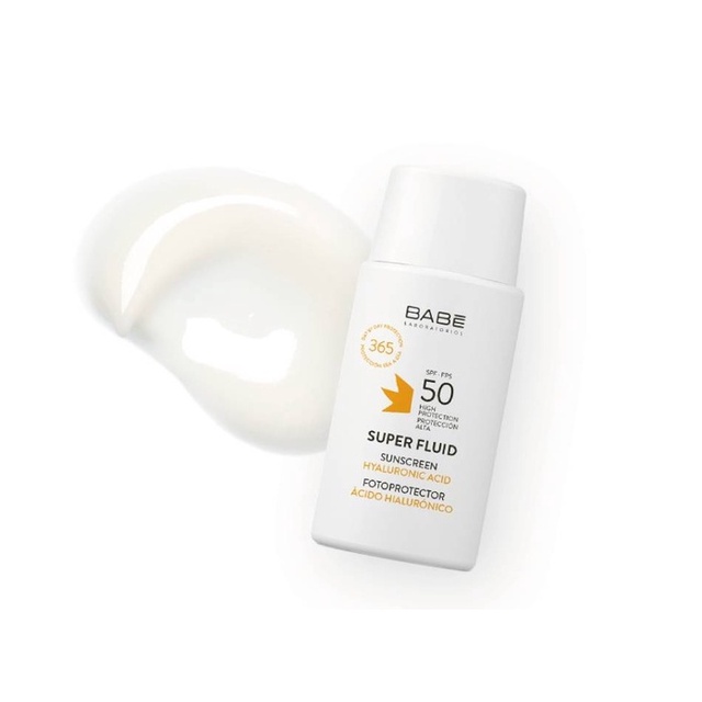 Kem chống nắng Babe Super Fluid Mattifying Sunscreen SPF 50 kiềm dầu hiệu quả không gây bóng nhờn