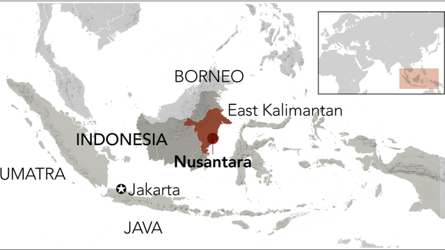 Vị trí thủ đô mới của Indonesia