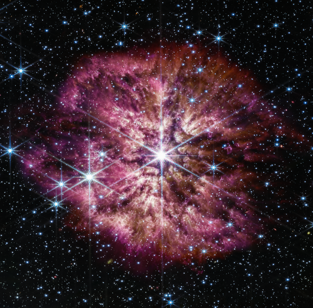 Kính James Webb ghi lại hình ảnh ấn tượng về sao Wolf-Rayet - Ảnh 1.