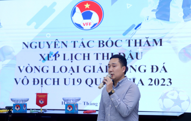 Bốc thăm xếp lịch thi đấu vòng loại giải bóng đá Vô địch U.19 quốc gia 2023 - Ảnh 1.