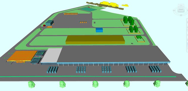 Phối cảnh dự án xăng dầu Ngã Năm. Ảnh: Phạm Huy