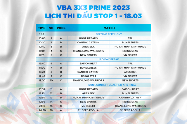 Hấp dẫn giải bóng rổ chuyên nghiệp Việt Nam VBA 3x3 Prime 2023 - Ảnh 3.