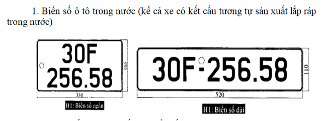 Bộ Công an lại đề xuất thay đổi kích thước biển số xe ô tô - Ảnh 2.