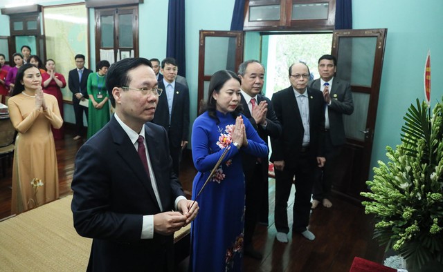Chủ tịch nước Võ Văn Thưởng gặp gỡ cán bộ Văn phòng Chủ tịch nước - Ảnh 4.