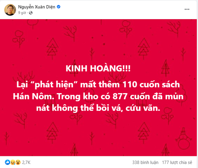 Viện Nghiên cứu Hán Nôm nói gì về việc 'bị mất thêm 110 cuốn sách Hán Nôm'? - Ảnh 1.