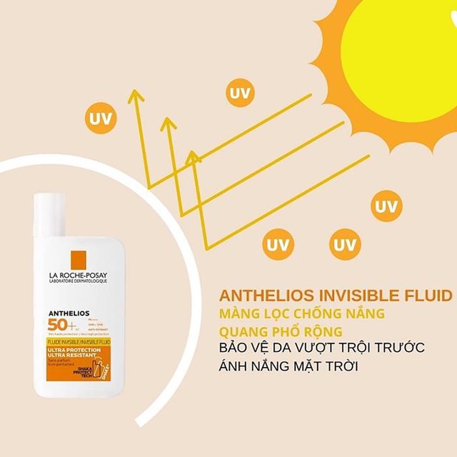 Kem kháng nắng và nóng La Roche-Posay Anthelios Shaka Fluid SPF50+