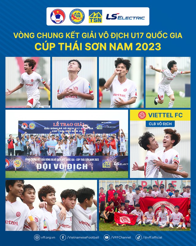 U.17 Viettel xuất sắc giành chức vô địch U.17 quốc gia 2023 - Ảnh 3.