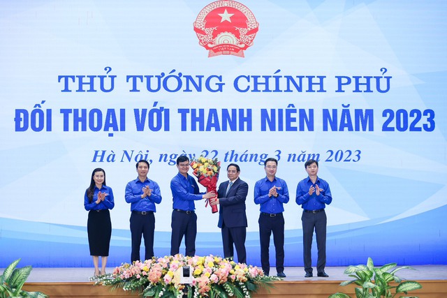 Thủ tướng Phạm Minh Chính đối thoại với thanh niên - Ảnh 1.