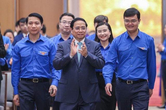Thủ tướng Phạm Minh Chính đối thoại với thanh niên - Ảnh 1.