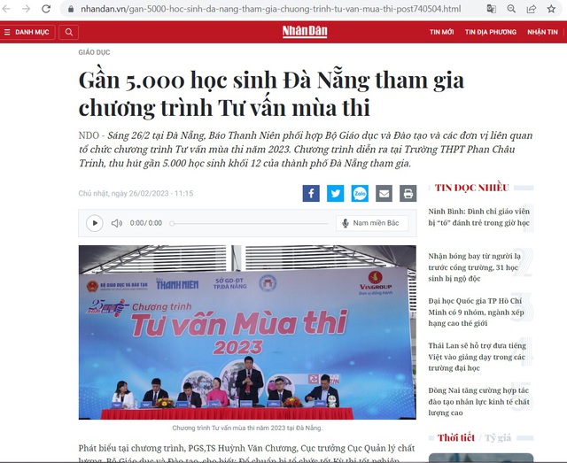 Chương trình Tư vấn mùa thi lan tỏa rộng khắp qua các báo đài địa phương - Ảnh 3.