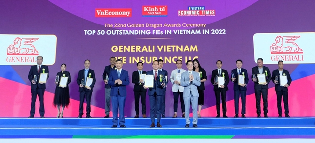 Generali Việt Nam được vinh danh &quot;Công ty bảo hiểm có trải nghiệm khách hàng hàng đầu Việt Nam&quot; trong hệ thống giải thưởng Rồng Vàng lần thứ 22, công bố tại Diễn đàn Nhịp cầu Phát triển Việt Nam (Vietnam Connect Forum) 2023