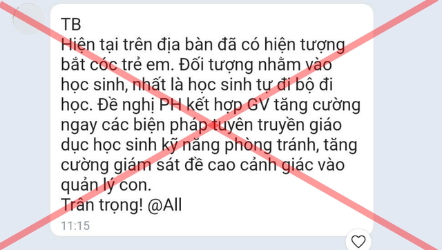 Sự thật về thông tin bắt cóc trẻ em tại Hà Nội - Ảnh 1.