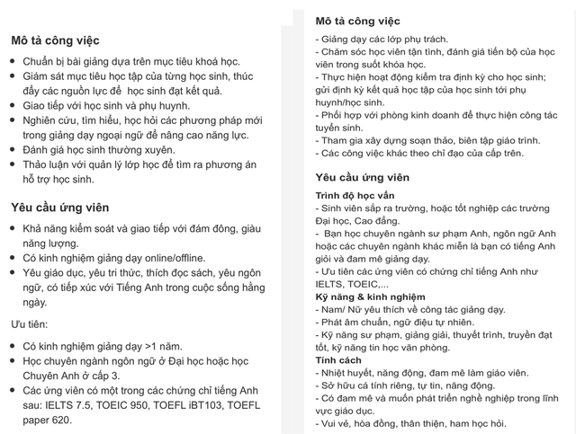 Tuyển dụng giáo viên tiếng Anh đang dễ dãi? - Ảnh 3.