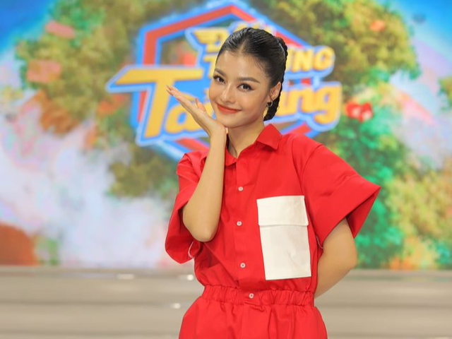 Á hậu Kiều Loan 'dè chừng' khi tham gia gameshow cùng các em nhỏ  - Ảnh 1.