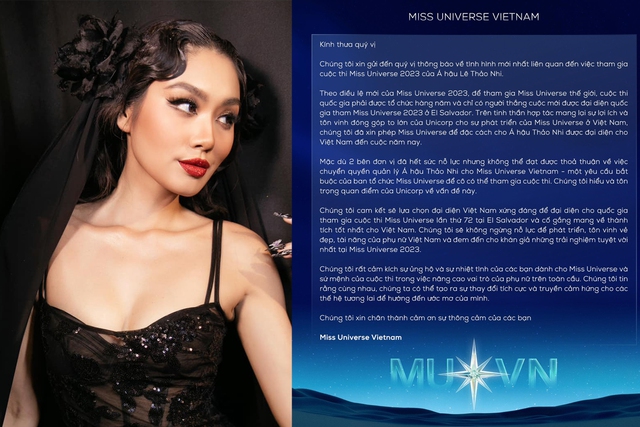 Á hậu Thảo Nhi Lê mất quyền thi Miss Universe 2023  - Ảnh 1.