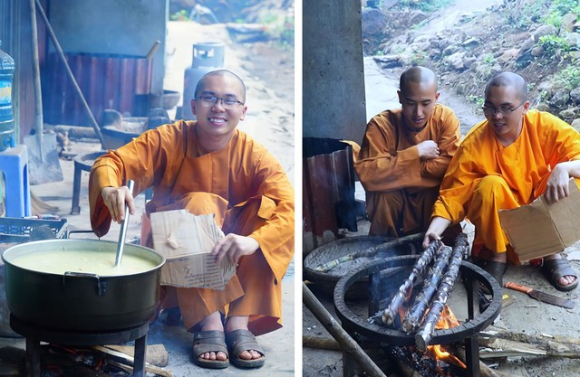 Lan tỏa trên mạng xã hội: Sư thầy kể chuyện trong chùa với những món chay - Ảnh 1.