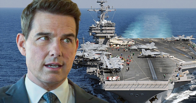 Tom Cruise đang quay 'Mission: Impossible 8' trên hàng không mẫu hạm ngoài khơi bờ biển Ý - Ảnh 1.