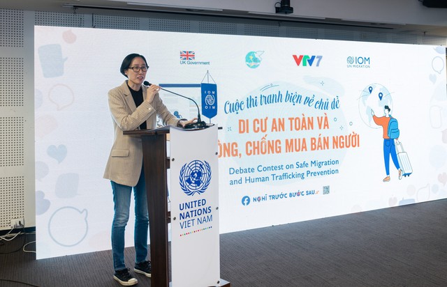 Học sinh tranh biện về ngăn chặn mua bán người - Ảnh 3.