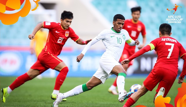 VCK U.20 châu Á 2023: ĐKVĐ U.20 Ả Rập Xê Út thua 'sốc' trước U.20 Trung Quốc - Ảnh 1.