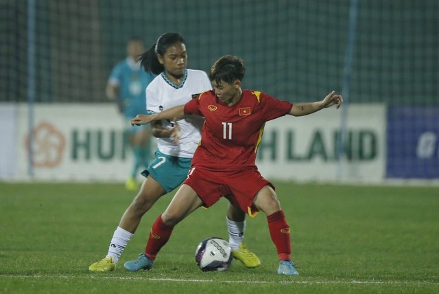 U.20 nữ Việt Nam đánh bại U.20 Indonesia trên sân Việt Trì - Ảnh 1.
