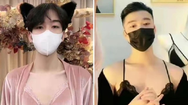 Người mẫu nam Trung Quốc mặc nội y nữ phát trực tuyến để lách kiểm duyệt? - Ảnh 1.