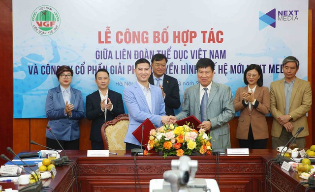Liên đoàn Thể dục Việt Nam ký hợp đồng dài hạn với đối tác mới - Ảnh 1.