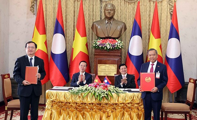 Chủ tịch nước Võ Văn Thưởng công bố món quà trị giá 1 triệu USD tặng Lào - Ảnh 5.