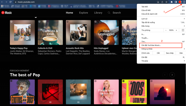 Hai bước đơn giản để chạy YouTube Music Premium dạng cửa sổ trên máy tính