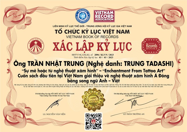 Nghệ sĩ Trung Tadashi nhận 'Bằng xác lập kỷ lục' của Tổ chức Kỷ lục Việt Nam - Ảnh 9.