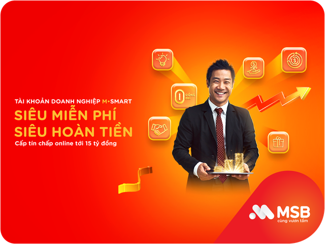 MSB gia tăng ưu đãi gói tài khoản doanh nghiệp M-smart - Ảnh 1.