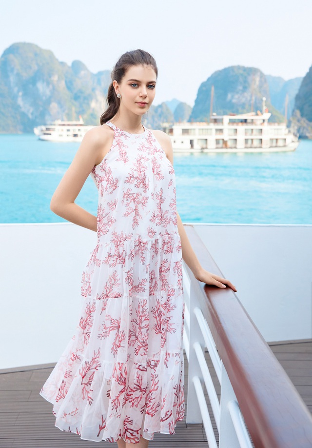 Váy maxi đi biển lấy cảm hứng từ đại dương bao la - Ảnh 14.
